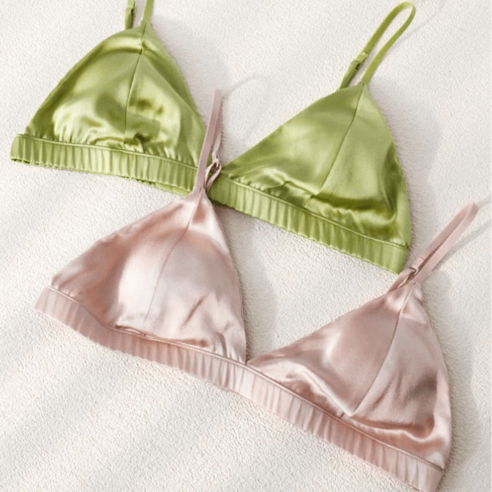 93.8% Silk Tulip Handmade Bra