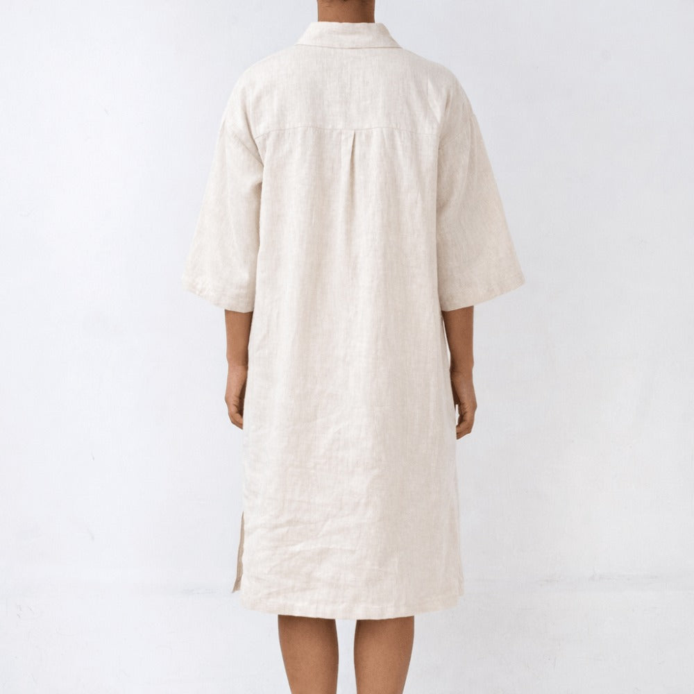 100% Hemp Handmade Botton Dress