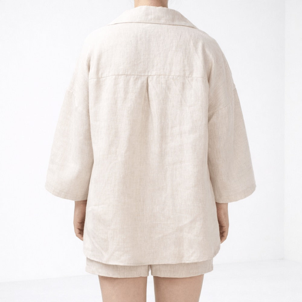 100% Hemp Handmade Shirt+Shorts Set