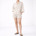 100% Hemp Handmade Shirt+Shorts Set