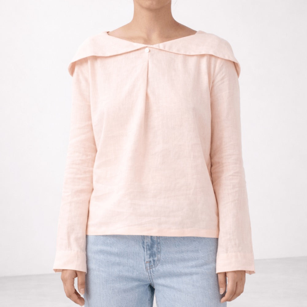 100% Hemp Handmade Tulip Blouse