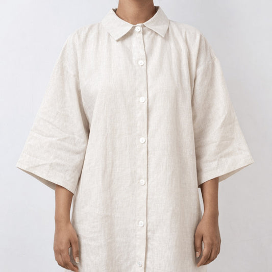 100% Hemp Handmade Botton Dress
