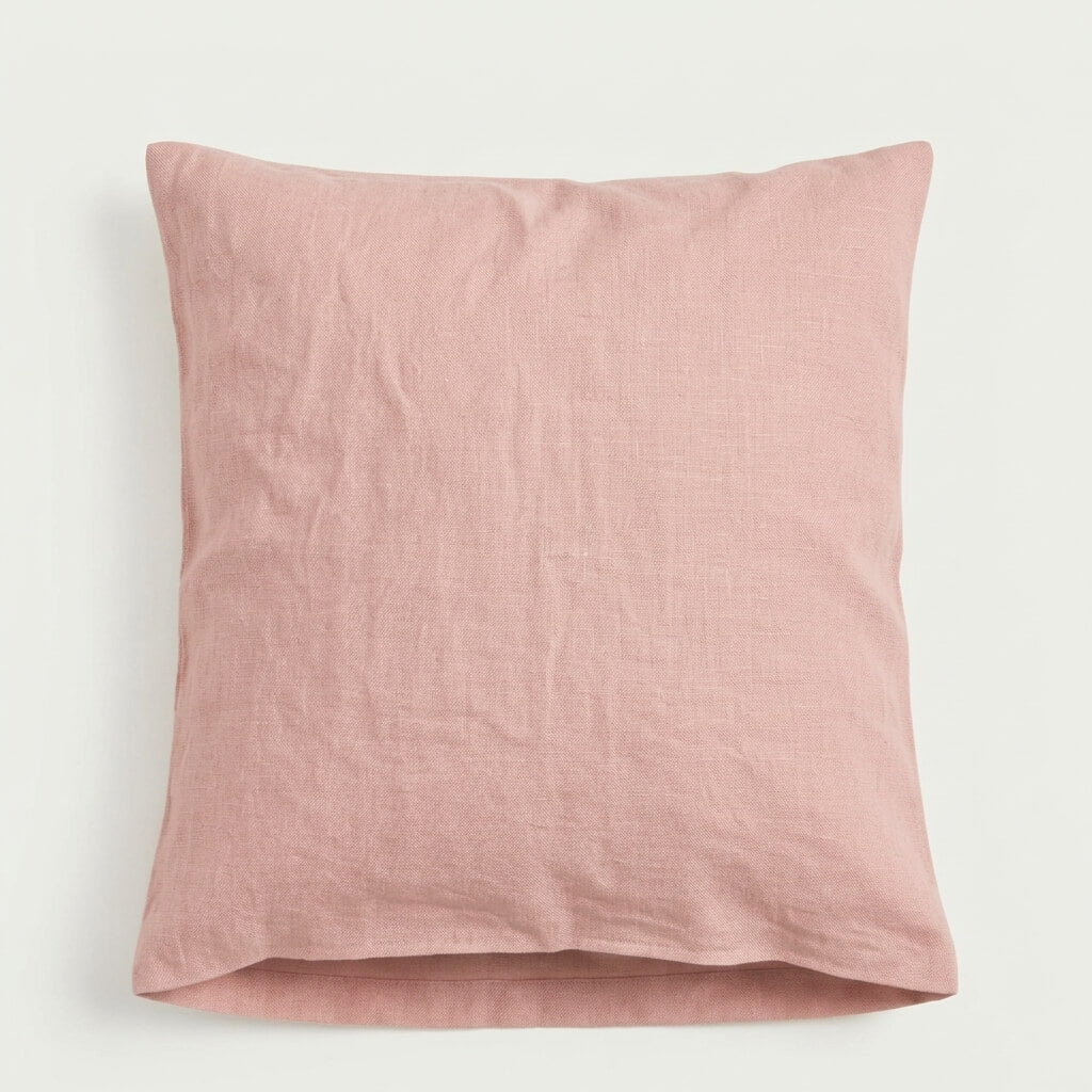 100% Hemp Handmade Pillowcase - Pink