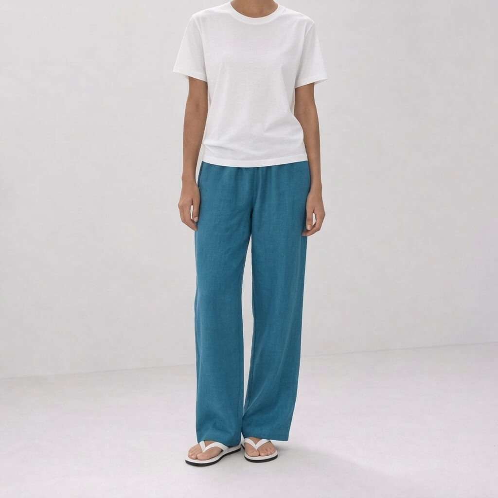 100% Hemp Classic Casual Wear Set - Bondi Blue