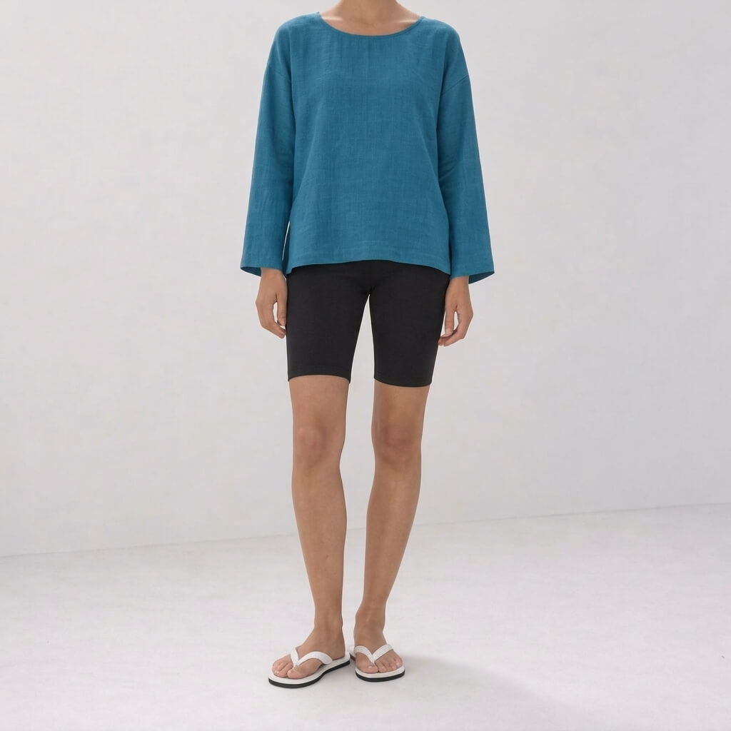 100% Hemp Classic Casual Wear Set - Bondi Blue